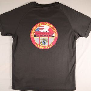 Combined Arms Training Center Camp Fuji T Shirt Mens Size S Black Quickdry